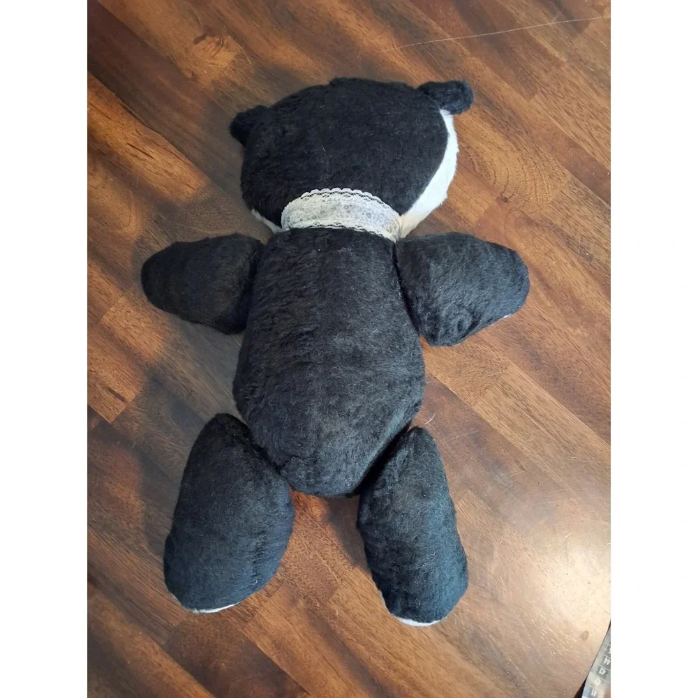 Vintage Mid Century Jointed Panda Bear Plush Toy GVC
